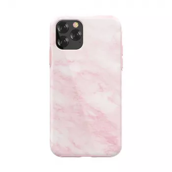 Dėklas Devia Marble serijos iPhone 11 Pro Max, rožinis, apsauginis kietas apvalkalas