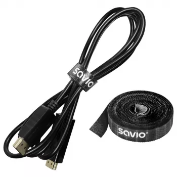 Laikiklis kabeliams Savio OC-06 Universal Juoda