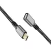 USB 3.2 Gen2 Type-C prailginimo laidas, USB-C (vyriškas) į USB-C (moteriškas), PD, 1 m