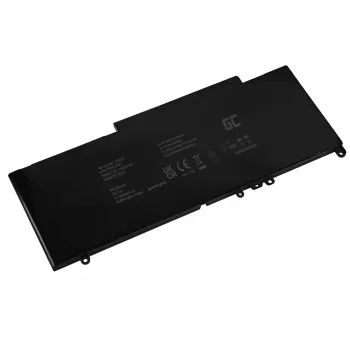 Akumuliatorius Green Cell DE102V3, skirtas DELL Latitude E5250 E5450 E5550, 7.6V 6200mAh LiPo, juodas