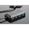 USB šakotuvas GEMBIRD ACT-HUB3C-4P — USB 3.2 Gen 1 Type-A į 4 × USB 3.2 Gen 1 Type-C, 5000 Mbit/s, juodas
