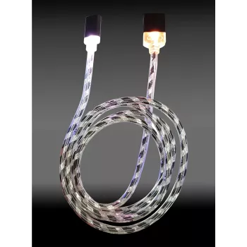 LC-Power USB laidas USB-A į Micro-USB 1m juodas/sidabrinis (LC-C-USB-MICRO-1M-8)