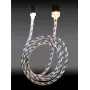 LC-Power USB laidas USB-A į Micro-USB 1m juodas/sidabrinis (LC-C-USB-MICRO-1M-8)