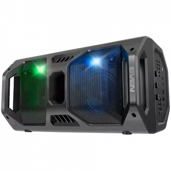 Garsiakalbis SVEN PS-600, juodas (50W, TWS, Bluetooth, FM, USB, microSD, LED ekranas, 4000mAh)