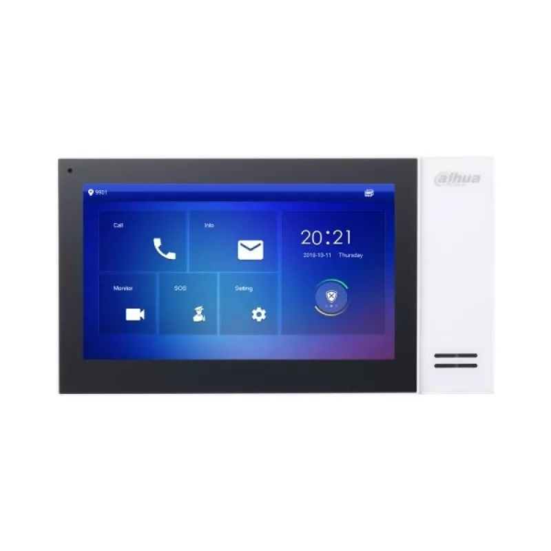 Dahua Technology VTH2421FW vaizdo domofono sistema 17,8 cm (7 inch) juoda, balta