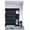 Durable 333023 17 L apvali metalinė šiukšliadėžė su pelenine sidabrinė