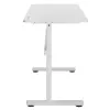 Stalas su rankiniu aukščio reguliavimu Ergo Office ER-401 W, maks. 40 kg, maks. aukštis 117 cm, su stalviršiu darbui stovint ir sėdint