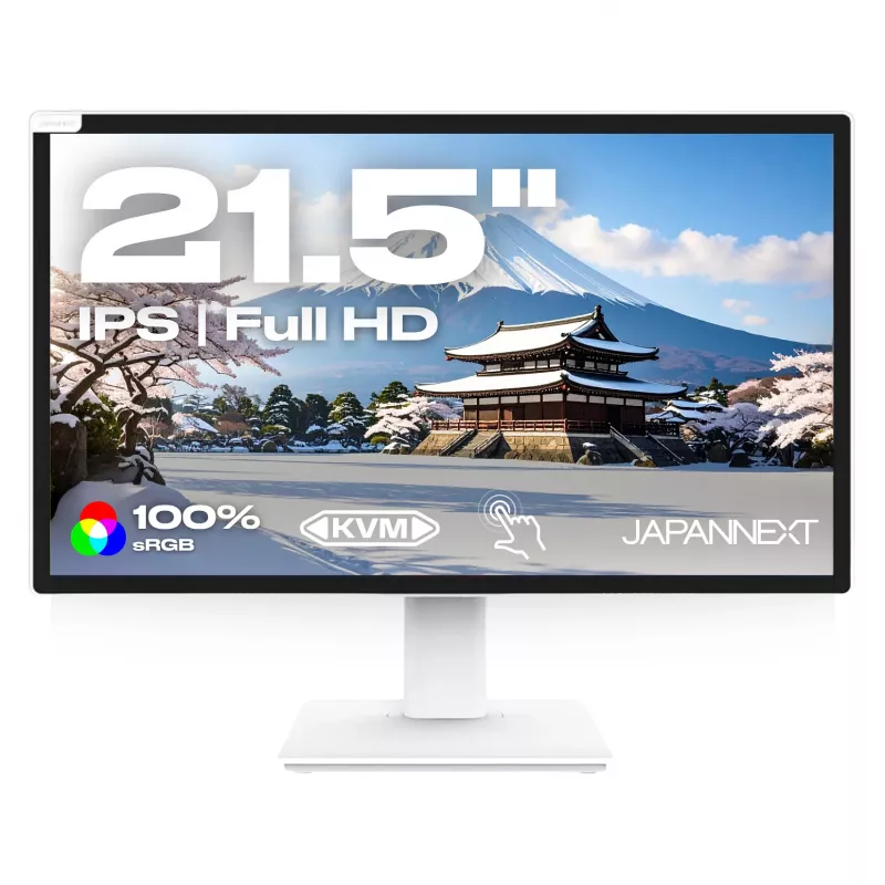Japannext JN-IPS2152FHDR-T Monitorius Baltas 21.5 colio IPS Full HD