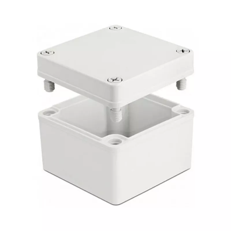DeLOCK montažinis korpusas IP65 vandeniui atsparus 100 x 100 x 75 mm pilkas