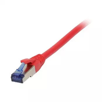 Pataisos laidas RJ45 CAT6A 500MHz 0,15m raudonas S-STP(S/FTP) TPE/LSZH(Superflex) AWG26 Synergy