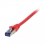 Pataisos laidas RJ45 CAT6A 500MHz 0,15m raudonas S-STP(S/FTP) TPE/LSZH(Superflex) AWG26 Synergy