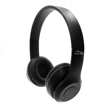 MEDIA-TECH EPSILION BT MT3591 Belaidės ausinės Bluetooth 4.2 Mikrofonas Radijas FM Juodos