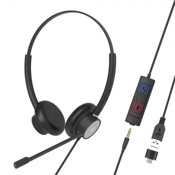 Ausinės Tellur Voice 420 laidinės dvinarės juodos TLL411006