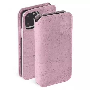 Krusell Birka folio dėklas iPhone 11 Pro 15,5 cm rožinis