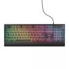 Trust GXT 792 QUADROX žaidimų rinkinys: klaviatūra, pelė, ausinės, kilimėlis, USB, QWERTY, juoda