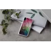 iKins dėklas iPhone XR – vandens gėlių raštas, baltas