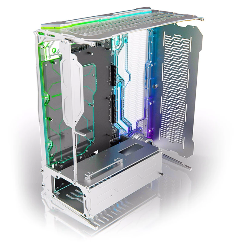 Singularity Computers Spectre Integra-M Elite kompiuterio korpusas, sidabrinis