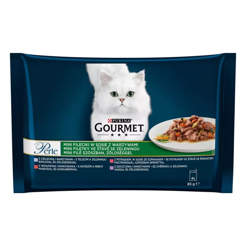 Purina GRMT PERLE GIGMV BEEF CRT šlapias maistas katėms 85 g