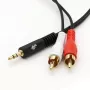 TB Laidas 3,5mm MiniJack - 2x RCA M/M 1,5m (AKTBXAJ2RCA150B)