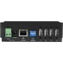 Exsys Ethernet GLAN 1x į 4x USB2.0 4 prievadų įrenginio serveris su maitinimo šaltiniu 15KV - kabelių/adapterių rinkinys - skaitmeniniams/duomenų sprendimams