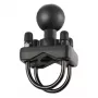 RAM Mounts Dvigubas U-Bolt rutulinis pagrindas 1,25–1,5 colio bėgiams