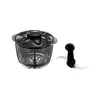 Elektroninis smulkintuvas Russell Hobbs 24660-56 — 1 L stiklinis dubuo, 200 W, raudonas