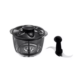 Elektroninis smulkintuvas Russell Hobbs 24660-56 — 1 L stiklinis dubuo, 200 W, raudonas