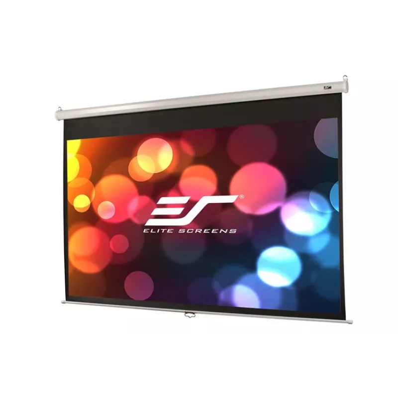Elite Screens Manual Series M128NWX 128 colių rankinė projekcinė drobė 16:10 balta