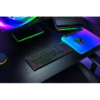 Žaidimų klaviatūra Razer BlackWidow V4 Low-profile Wireless – žemo profilio mechaniniai jungikliai, Bluetooth ir 2.4 GHz