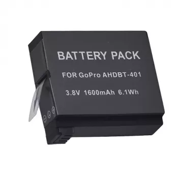 Papildoma baterija Extra Digital AHDBT-401 3.8V 1220mAh, skirta GoPro