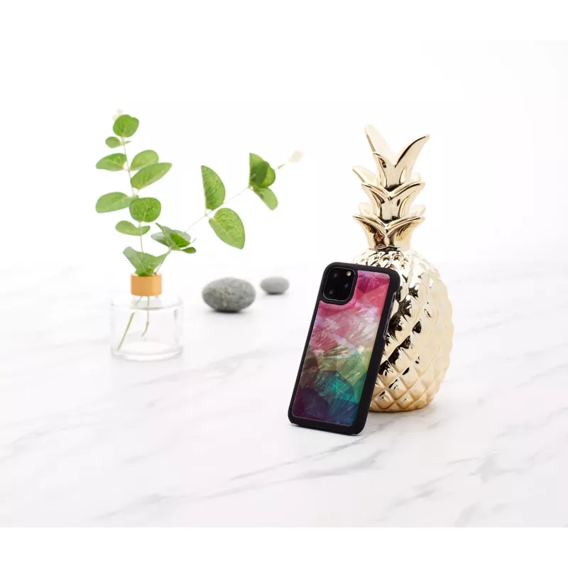 Apsauginis dėklas išmaniesiems telefonams iKins iPhone 11 Pro su vandens gėlės raštu, juodas