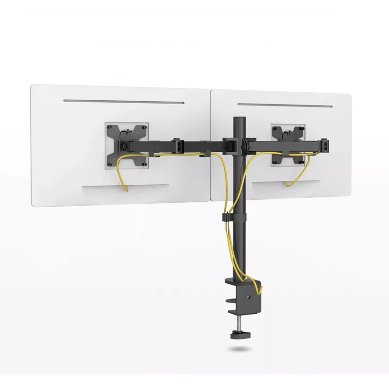 Dvigubo monitoriaus laikiklis MONTIS Dual Monitor Mount Everest MT015, 13–27 colių, 2 rankos, max 16 kg, VESA 75x75–100x100, juodas
