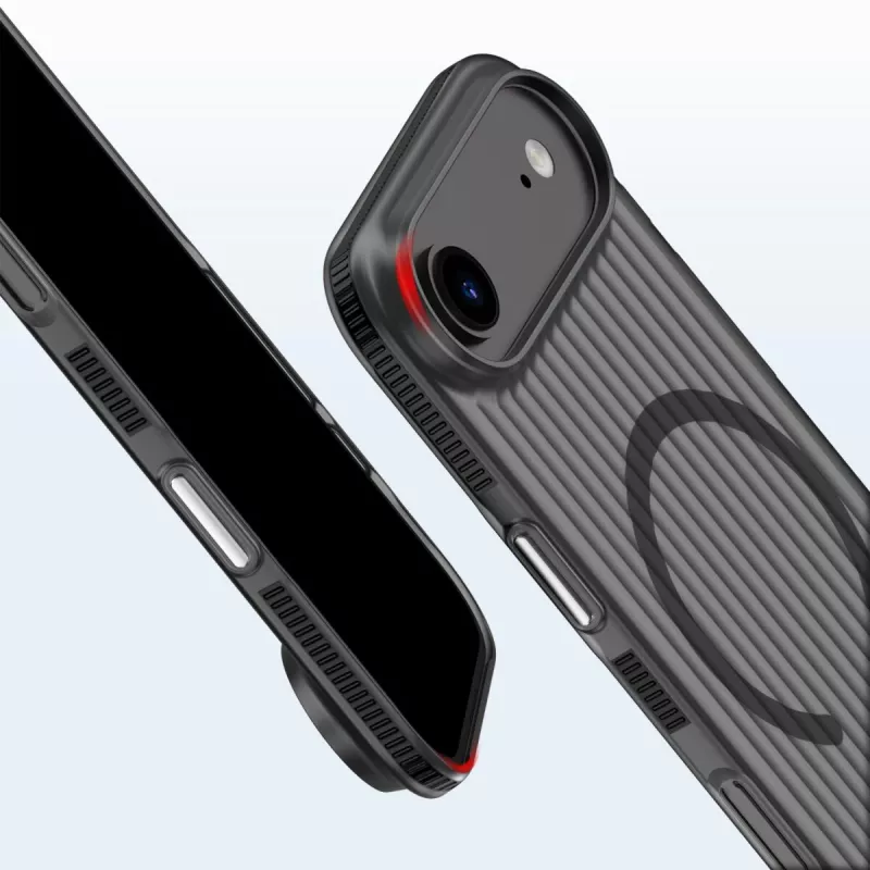 4smarts 541640 Design Case Aero apsauginis dėklas iPhone Air telefonui, juodas