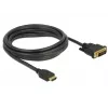 Vaizdo kabelio adapteris DeLOCK 85655 3m HDMI A tipas DVI juodas