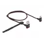 USB kabelis DeLOCK EASY-USB 2.0 Type-A kištukas į Type-C kištuką kampuotas 0,5 m juodas