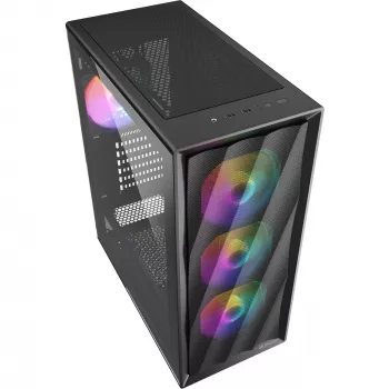 Kompiuterio korpusas Sharkoon VK4 Rainbow ATX juodas