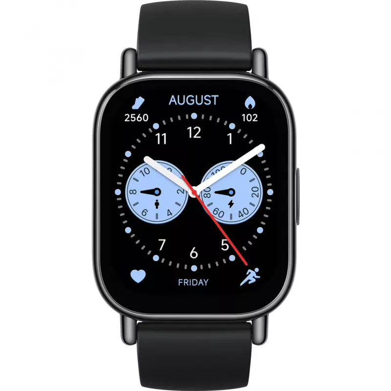 Išmanusis laikrodis Xiaomi Redmi Watch 5 Lite – 1,96 colio AMOLED, GPS, 470 mAh, 48 mm, TPU juosta, Juoda