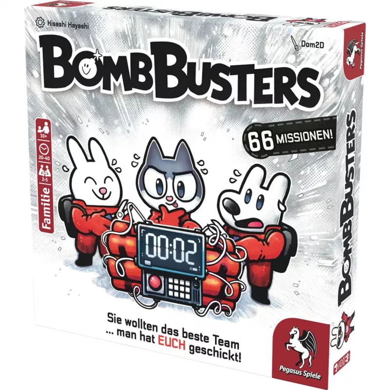 Stalo žaidimas Pegasus Spiele Bomb Busters (Spiel des Jahres 2025) – šeimyninis strateginis žaidimas