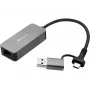 USB-C/A adapteris SANDBERG 136-68 su 2,5 GbE RJ45 eterneto prievadu