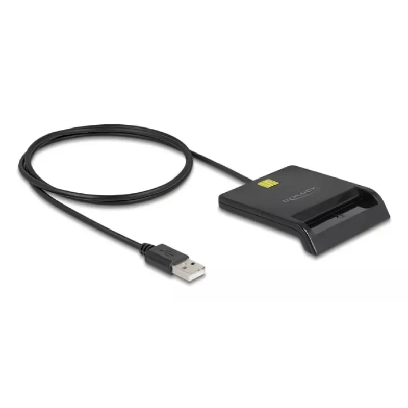 Smarčio kortelių skaitytuvas DeLOCK 91724 USB Type-A juodas