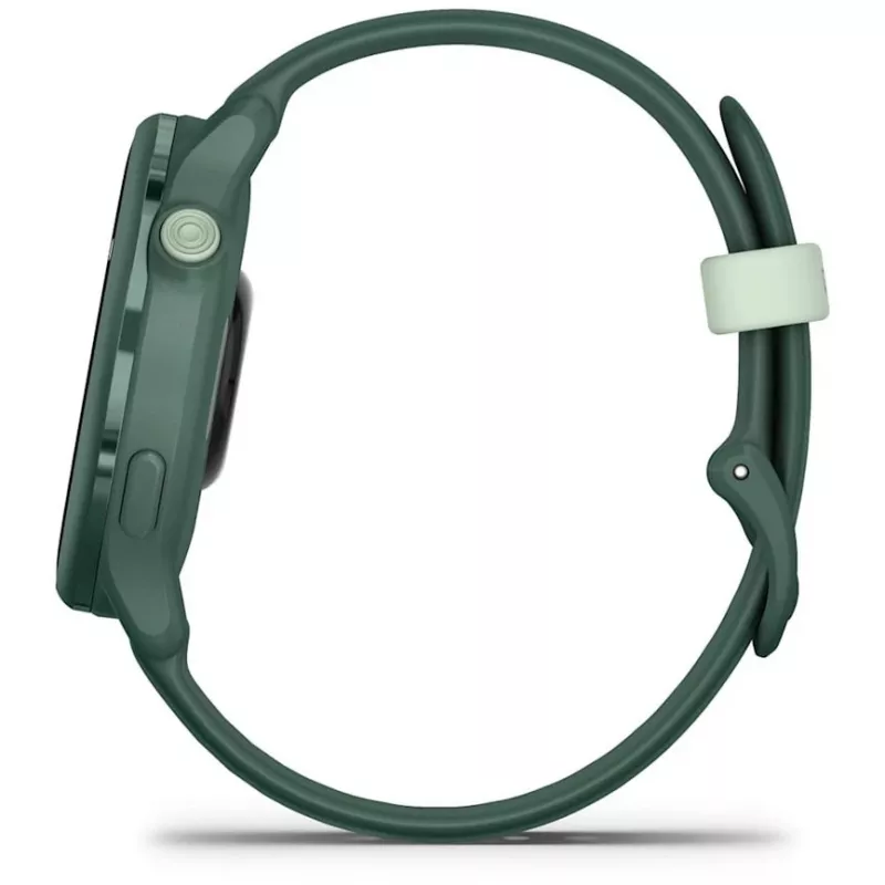 Sportinis laikrodis GARMIN vívoactive 6 – 42 mm aliuminio/polimero korpusas, AMOLED 1,2 colio, GPS, 5 ATM, optinis širdies ritmo matuoklis, SpO2, 8 GB, žalias