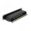 DeLOCK 10 col. Patch Panel 8 prievadų Cat.6A 1U juoda