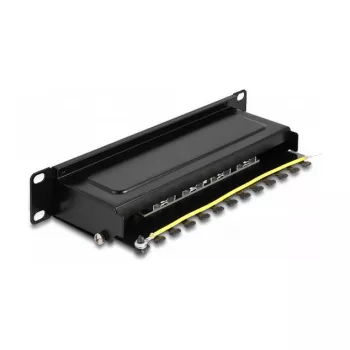 DeLOCK 10 col. Patch Panel 8 prievadų Cat.6A 1U juoda
