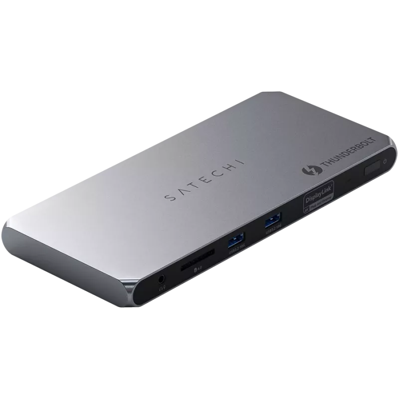 Satechi Thunderbolt 4 Dock ST-DT4MDM-EU – Thunderbolt 4 stotelė, 2× HDMI 2.0, 2× USB-A 3.2