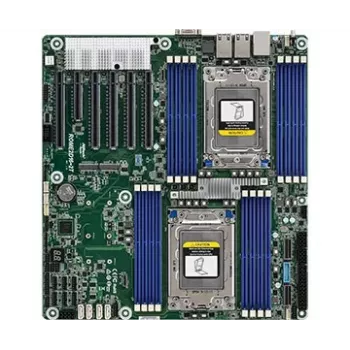 Motininė plokštė ASRock ROME2D16-2T LGA 4094 EEB, dviejų lizdų, 16 DIMM DDR4, 3,2 TB RDIMM, 5x PCIe x16 Gen4, 16x SATA III