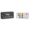 Akyga AK-CA-73 RGB ventiliatorių valdiklis su nuotolinio valdymo pulteliu, 12 jungčių (10 ventiliatorių + 2 LED juostos), Molex maitinimas