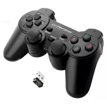 Esperanza EGG108K Gaming Controller (juodas) USB 2.0 Gamepad Analoginis / Skaitmeninis PC, PlayStation 3