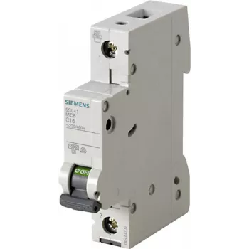 Siemens 5SL4101-6 automatinis jungiklis 1 poliaus 6A B charakteristika