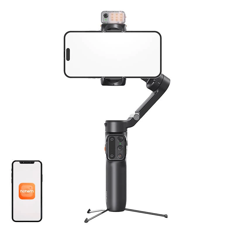 3 ašių išmaniojo telefono gimbals Hohem iSteady V3 Kit – juodas, lengvas, 3 ašių stabilizacija