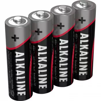 Baterija vienkartinė Ansmann 5015563 šarminė AA juoda pilka